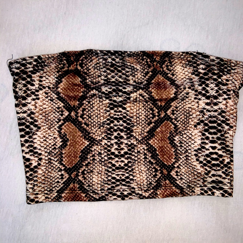 Snake Skin Bandeau Top